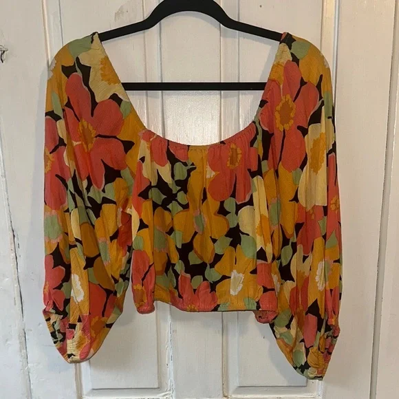 Billabong Sun City Floral Crop Top - Picture 3 of 4